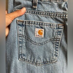 Carhartt Women's Light Blue Straight Leg Jeans